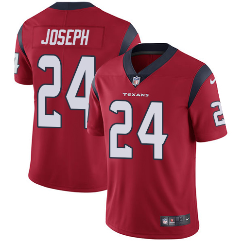 Nike Texans #24 Johnathan Joseph Red Alternate Men's Stitched NFL Vapor Untouchable Limited Jersey - Click Image to Close